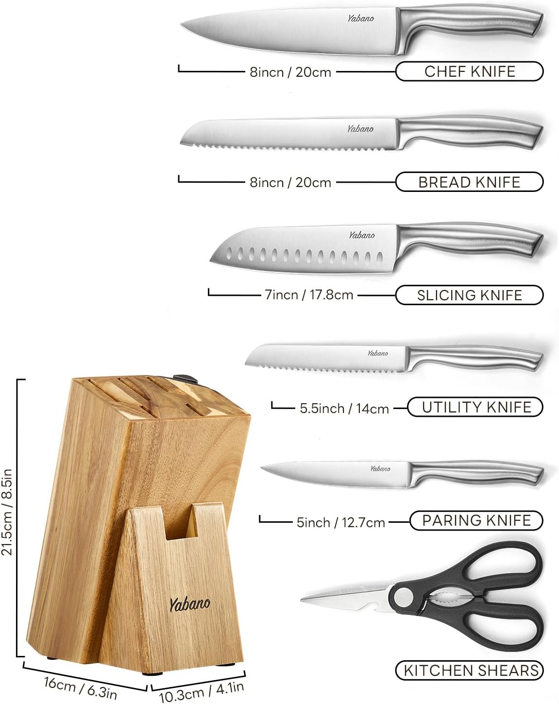 Yabano 7-Piece Knife Set - Image 2