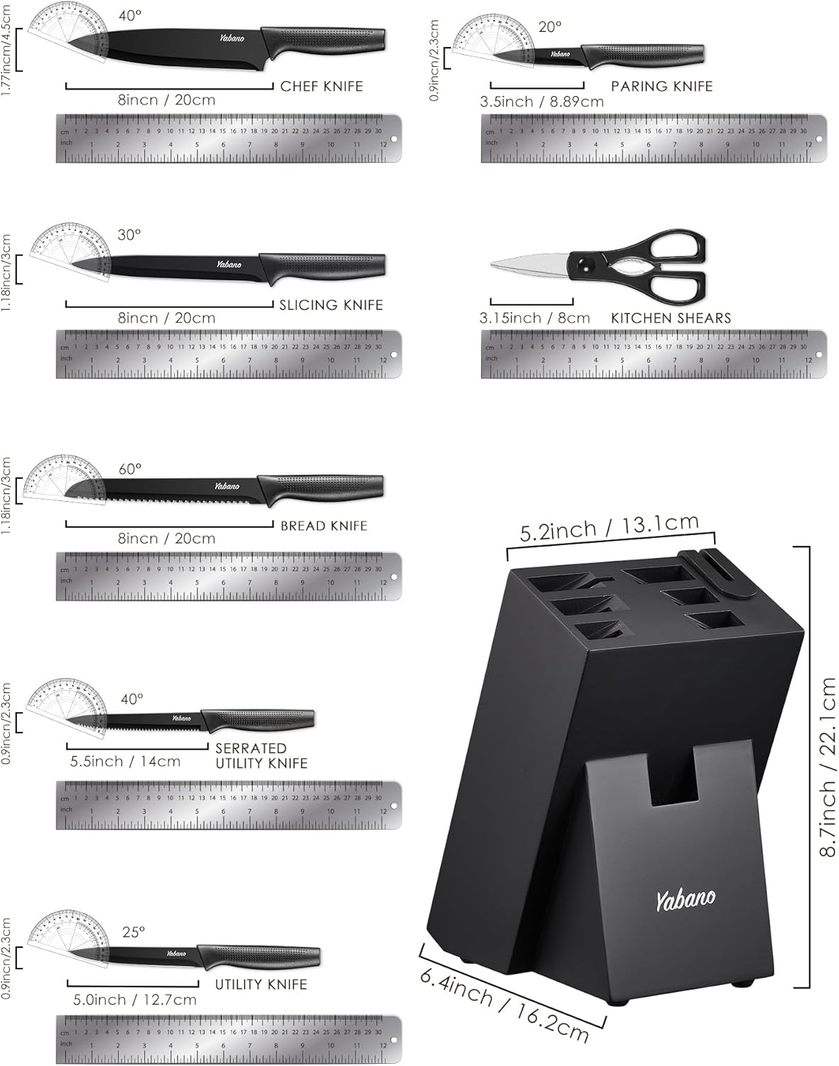 Yabano 8-Piece Knife Set - Image 2
